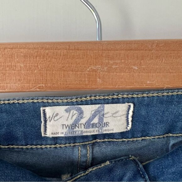 Free People Just Float on Flare Wide Leg Jeans in Jericho Blue - Picture 7 of 7